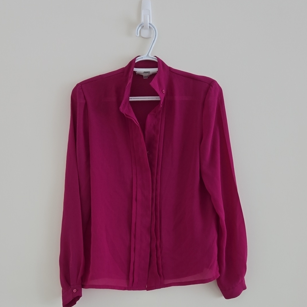 Vintage Women's Pink Blouse